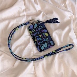 Vera Bradley lanyard & ID holder set